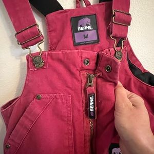 Heavy duty girls snow bibs.